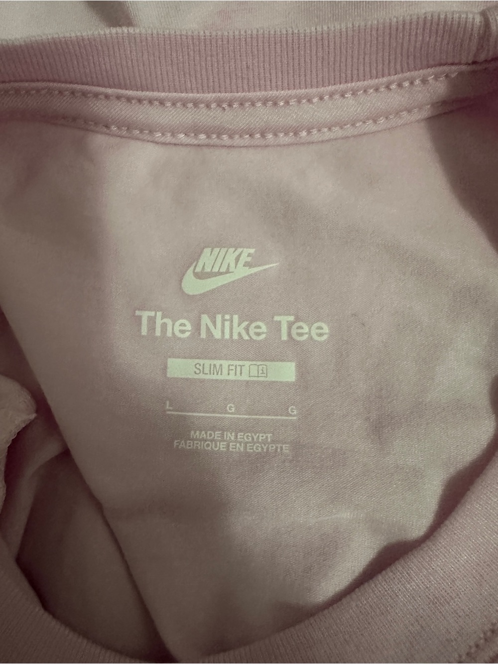 Nike Women's Pink Cropped Crew Tee - Picture 5 of 6